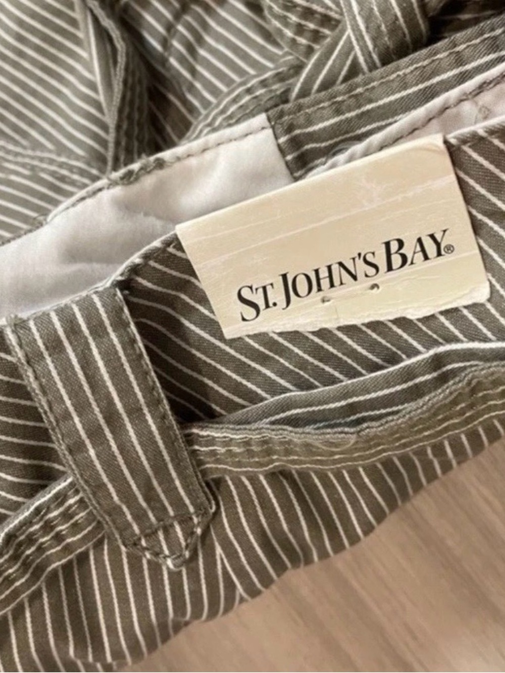 NWT St. John’s Bay Beachy Coastal Tie Waist Cotton Shorts Size 14 Preppy Classy - Picture 6 of 9
